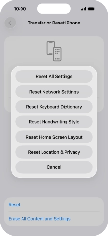 Press Reset Network Settings.