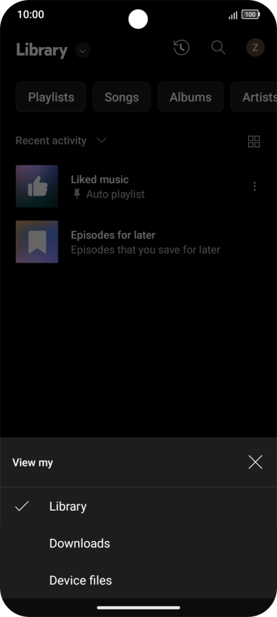 Press the required category and go to the required audio file. Press the required category and go to the required audio file.