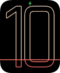 When the battery charging icon is displayed, the battery is charging.