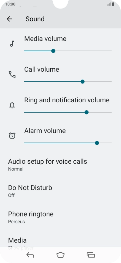 Press Phone ringtone. Press Phone ringtone.