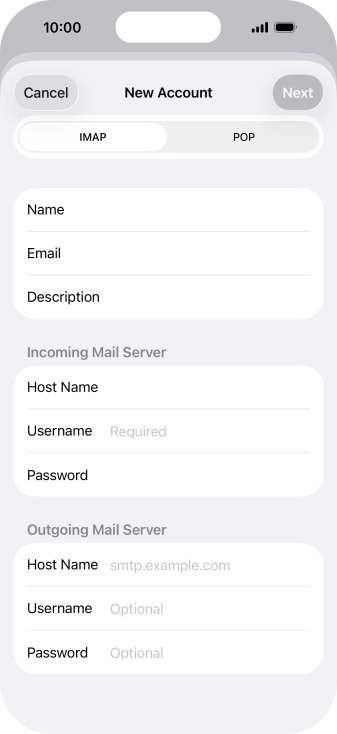 Press Username and key in mail.vodafone.ie.