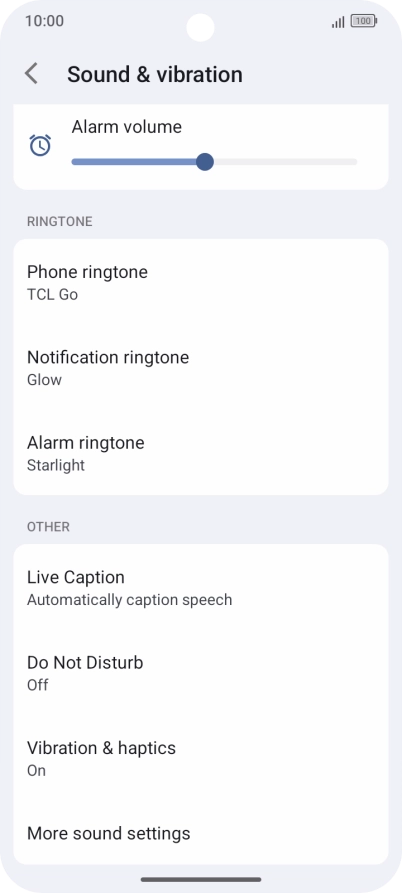Press Phone ringtone. Press Phone ringtone.
