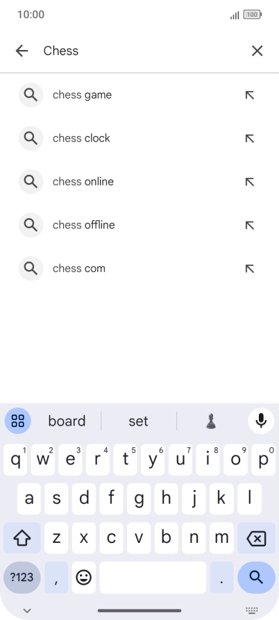 Key in the name or subject of the required app and press the search icon. Key in the name or subject of the required app and press the search icon.