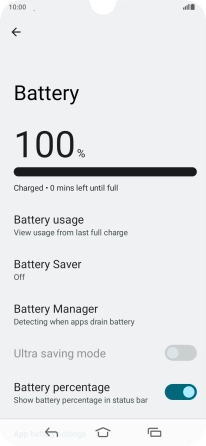 Press Battery Saver.