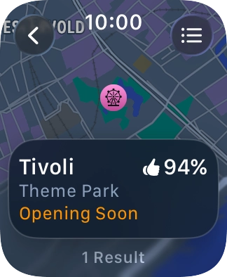 Press the required destination.