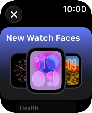 Turn the Digital Crown to see the different watch faces.