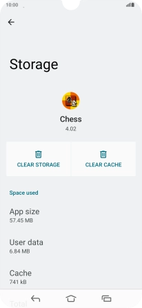 Press CLEAR CACHE. Press CLEAR CACHE.