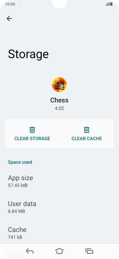 Press CLEAR CACHE. Press CLEAR CACHE.