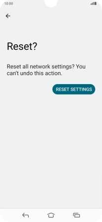 Press RESET SETTINGS.