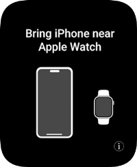 Place your Apple Watch next to your phone.
