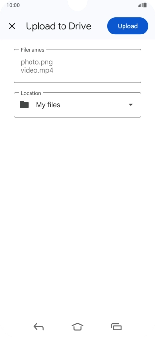Press Upload. Press Upload.