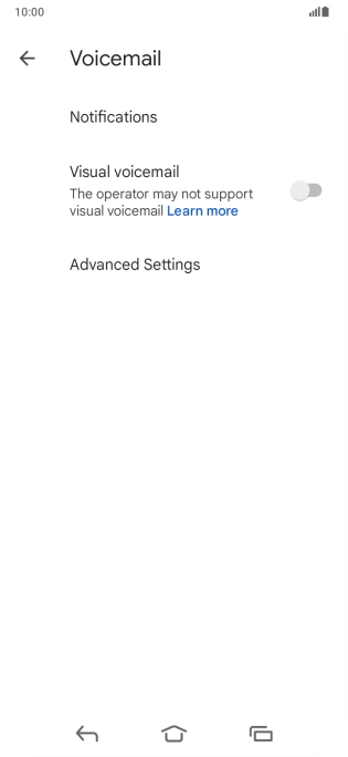 Press Advanced Settings. Press Advanced Settings.