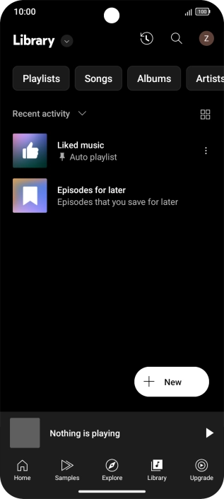 Press the drop down list. Press the drop down list.