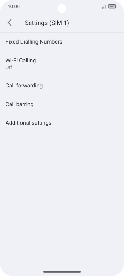 Press Fixed Dialling Numbers.