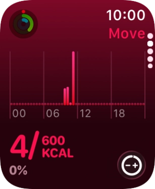 Keep sliding upwards to see the number of steps, distance and number of floors you've covered.