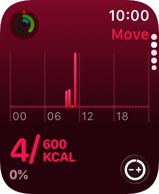 Keep sliding upwards to see the number of steps, distance and number of floors you've covered.