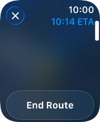 Press End Route.