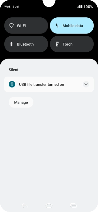 Press the drop down list.