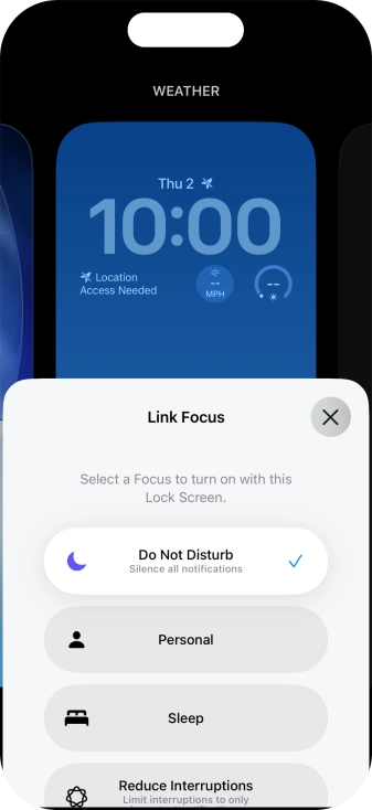Press the close icon.