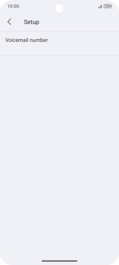 Press Voicemail number.