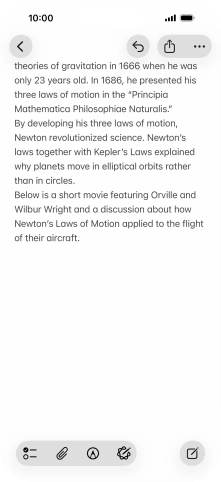 Press the Apple Intelligence icon.