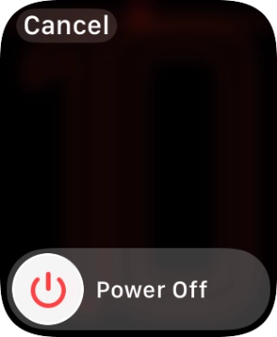 Press and drag the power off icon right.