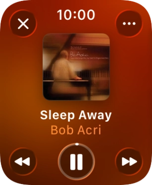 Turn the Digital Crown to select the required volume.