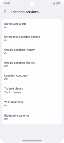 Press Location Accuracy.