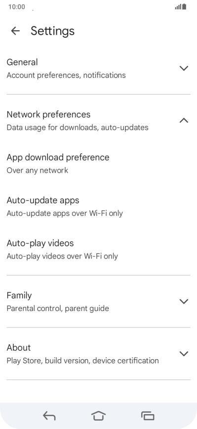 Press Auto-update apps. Press Auto-update apps.