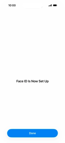 Press Done. If you haven't previously selected a phone lock code, key in a code of your own choice twice.