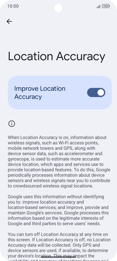 If you press the indicator next to 