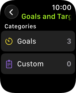 Press arrow left the necessary number of times to return to the home screen for the selected training activity.