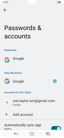 Press Add account. Press Add account.