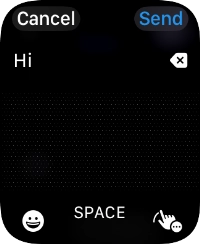 Press the input icon.