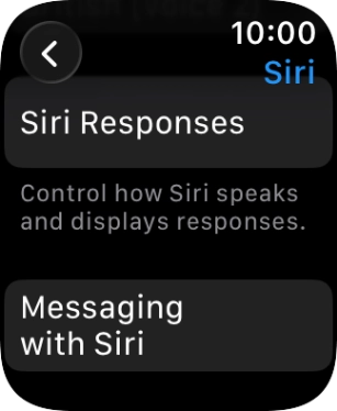 Press Siri Responses.