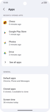 Press See all apps. Press See all apps.