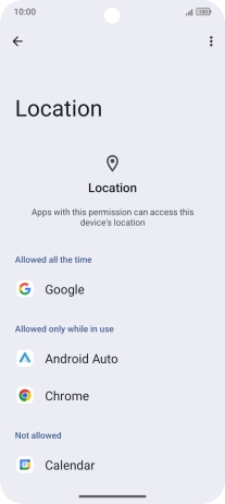 Press the required app.