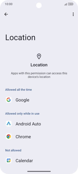 Press the required app.