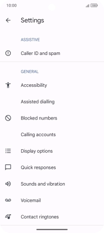Press Calling accounts.