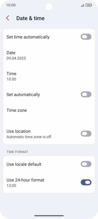 Press the indicator next to Press the indicator next to