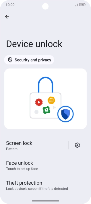Press Screen lock and key in the current phone lock code. Press Screen lock and key in the current phone lock code.