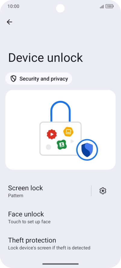 Press Screen lock and key in the current phone lock code. Press Screen lock and key in the current phone lock code.