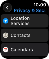 Press Location Services.