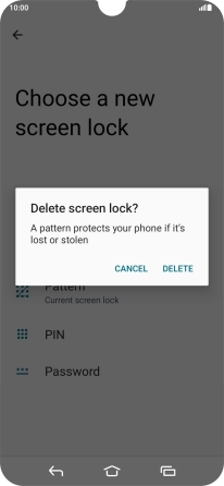Press DELETE. Press DELETE.