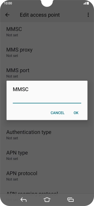 Key in http://www.vodafone.ie/mms and press OK.