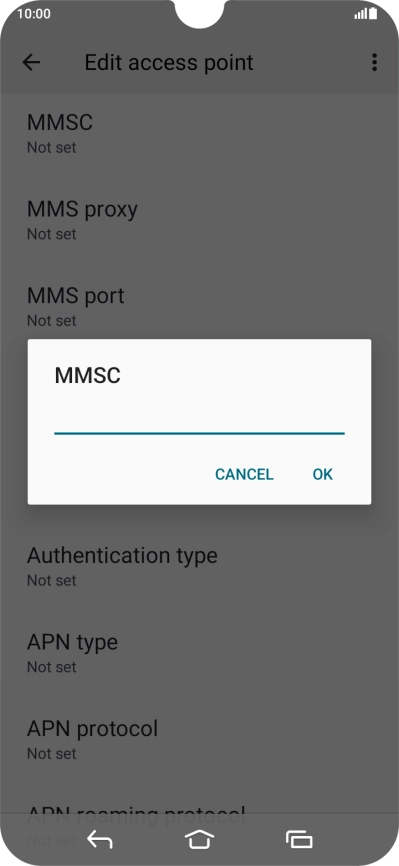 Key in http://www.vodafone.ie/mms and press OK.