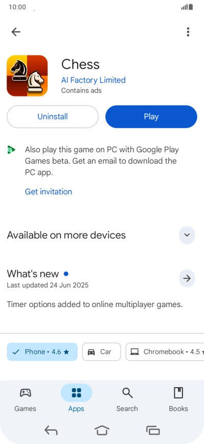 Press Uninstall. Press Uninstall.
