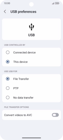 Press File Transfer.