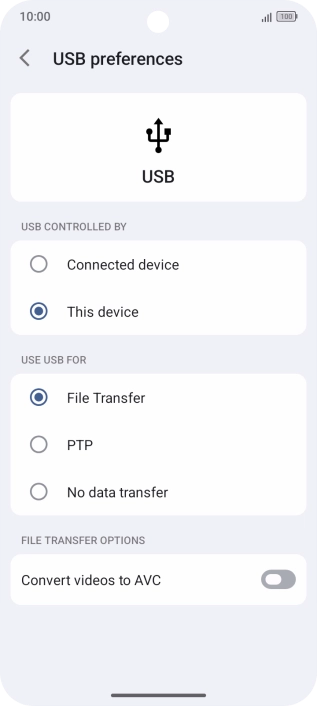 Press File Transfer.