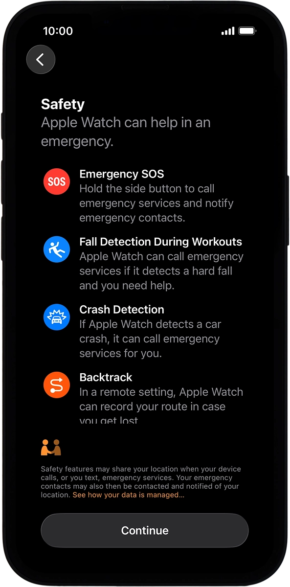 On your phone: Press Continue.